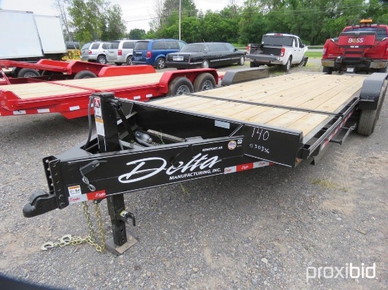 NEW DELTA 27TB TAGALONG TRAILER equipped with 16ft. Tilt deck, 4ft. Stationary deck, chain box, elec