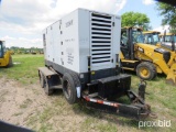 ATLAS COPCO QAS-300 GENERATOR SN:4053 powered by diesel engine, equipped with 300KW, tandem axle.BOS