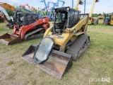 CAT 287 RUBBER TRACKED SKID STEER SN-02616 powered by Cat diesel engine, equipped with rollcage, au