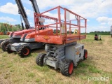 SKYJACK SJ6832RT SCISSOR LIFT SN:37000863 4x4, powered by gas engine, equipped with 32ft. Platform h
