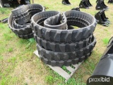 NEW SET OF 400X72.5X74R RUBBER TRACKS TIRES AND TRACKS fits Bobcat E50 & Case CX47.