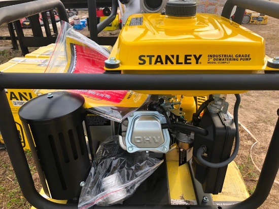 NEW STANLEY ST2WP-LT 2IN. TRASH PUMP NEW SUPPORT EQUIPMENT powered by Lifan gas engine, 7hp, equippe