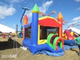 RAINBOW CASTLE BOUNCE HOUSE w/ blower.