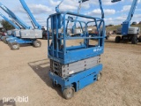 2014 GENIE GS-1930 SCISSOR LIFT SN:GS3014A-136787 electric powered, equipped with 19ft. Platform hei