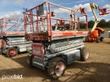 SKYJACK SJ7127RT SCISSOR LIFT SN:343625 4x4, powered by diesel engine, equipped with 27ft. Platform