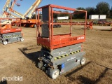 2014 SKYJACK SJIII3219 SCISSOR LIFT SN:22061349 electric powered, equipped with 19ft. Platform heigh