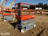 2014 SKYJACK SJIII3219 SCISSOR LIFT SN:22062238 electric powered, equipped with 19ft. Platform heigh