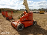 JLG E400A BOOM LIFT SN:300098740 electric powered, equipped with 40ft. Platform height, articulating