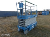 GENIE GS3232 SCISSOR LIFT SN:GS3208-92521 electric powered, equipped with 32ft. Platform height, sli