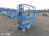 2014 GENIE GS-1930 SCISSOR LIFT SN:GS3014A-131091 electric powered, equipped with 19ft. Platform hei