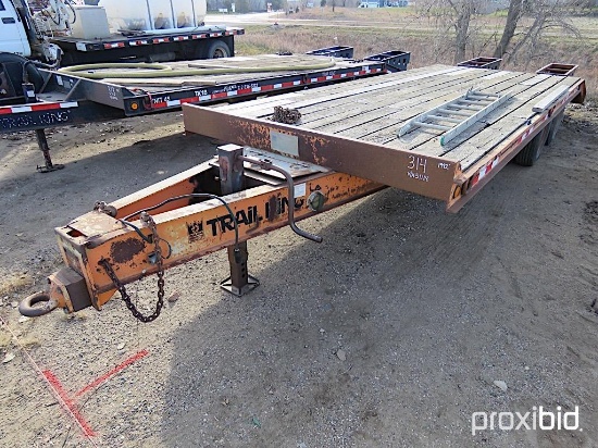 1992 TRAILKING TK18-2400 TAGALONG TRAILER VN:051114 equipped with 23,860 GVWR, 19ft. deck, 5ft. beav