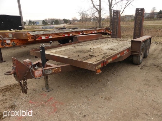 1996 BELSHE GT2 TAGALONG TRAILER VN:028167 equipped with 8,000lb GVWR, 16ft deck, steel ramps, tande