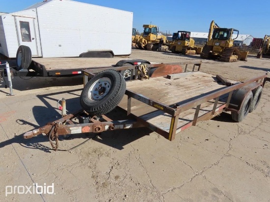 2013 UTILITY TAGALONG TRAILER VN:91617C equipped with 16ft. Deck, tandem axle.