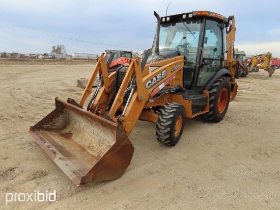 2013 CASE 580N TRACTOR LOADER BACKHOE SN:KDC580818 4x4, powered by diesel engine, equipped with EROP