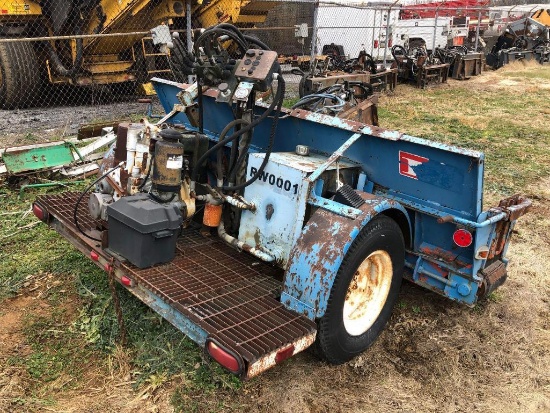 HATZ TOW BEHIND ROAD WIDENER powered by Hatz diesel engine, 7.50-15LT tires, single axle. Located: N