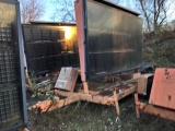 SOLAR MESSAGE CENTER ARROW/MESSAGE BOARD SN:2787 TRAILER MOUNTED, CHARACTER BOARD COMPLETE. Located: