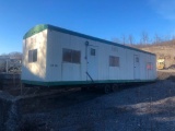 42FT. X 10FT. X 12FT. HIGH OFFICE TRAILER equipped with 2-doors, GE 50 gallon water heater, Weather