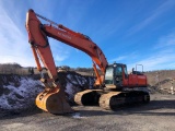 HITACHI ZX450LC HYDRAULIC EXCAVATOR SN:E00010437 powered by Isuzu diesel engine, equipped with Cab,