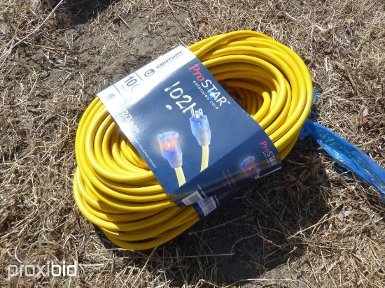 NEW 100 FT HEAVY DUTY OUTDOOR EXTENSION CORD ( 2 PER LOT ) NEW SUPPORT EQUIPMENT