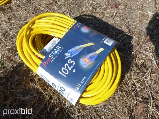 NEW 100 FT HEAVY DUTY OUTDOOR EXTENSION CORD ( 2 PER LOT ) NEW SUPPORT EQUIPMENT