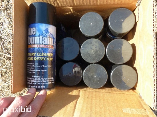 NEW BLUE MOUNTAIN BATTERY CLEANER ( 12 PER CASE ) SELL AS 1 LOT NEW SUPPORT EQUIPMENT
