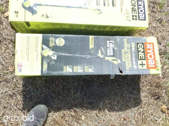 NEW RYOBI 18 VOLT 13" STRING TRIMMER NEW SUPPORT EQUIPMENT