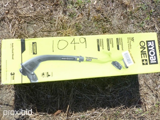 NEW RYOBI 18 VOLT 10" STRING TRIMMER NEW SUPPORT EQUIPMENT