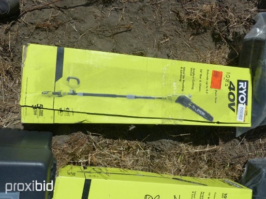 NEW RYOBI 10" 40 VOLT POLE SAW NEW SUPPORT EQUIPMENT