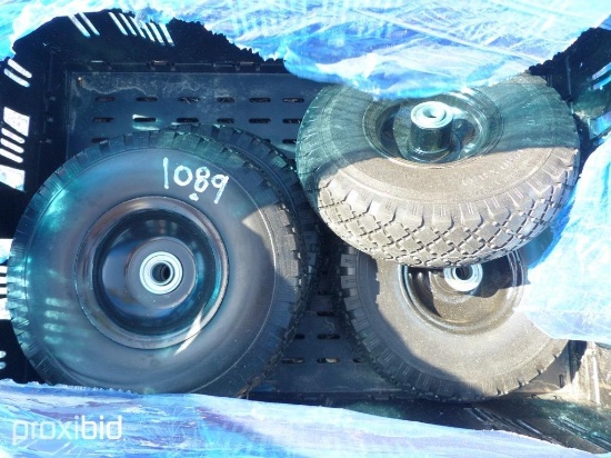 NEW 10" PNEUMATIC TIRES (SET OF 4) NEW SUPPORT EQUIPMENT