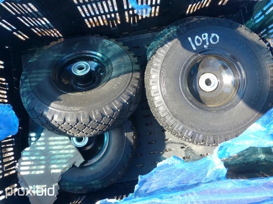 NEW 10" PNEUMATIC TIRES (SET OF 4) NEW SUPPORT EQUIPMENT
