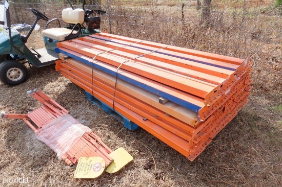 (40) 99IN. TEAR DROP PALLET RACK BEAMS SUPPORT EQUIPMENT