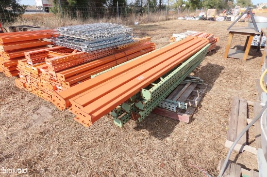 PALLET OF RACKING SUPPORT EQUIPMENT