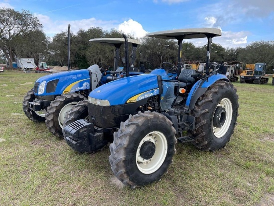 UNUSED NEW HOLLAND T5050 AGRICULTURAL TRACTOR 4x4, powered by diesel engine, 95hp, equipped with ROP