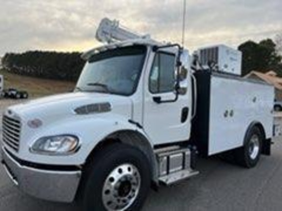 LIKE NEW...FREIGHTLINER M2106 SERVICE TRUCK...powered by Cummins B6.7 diesel engine, 300hp, equipped