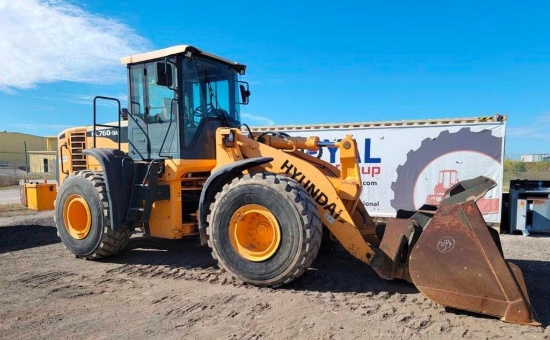2015 HYUNDAI HL760-9A RUBBER TIRED LOADER SN:4HD0000069 powered by diesel engine, equipped with EROP