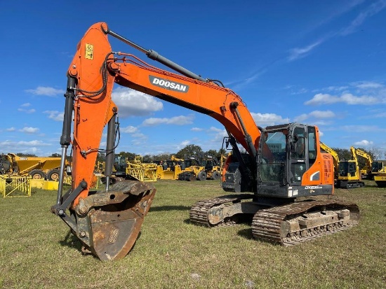 2017 DOOSAN DX235LCR-5 HYDRAULIC EXCAVATOR SN:WEF0001178 powered by diesel engine, equipped with Cab