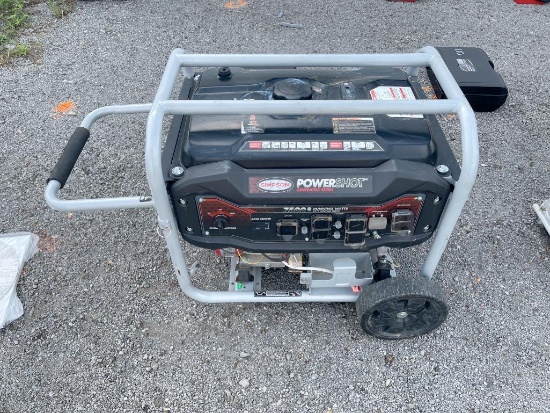 NEW SIMPSON 70007 SPG7593E PORTABLE GENERATOR NEW SUPPORT EQUIPMENT powered by 12.5