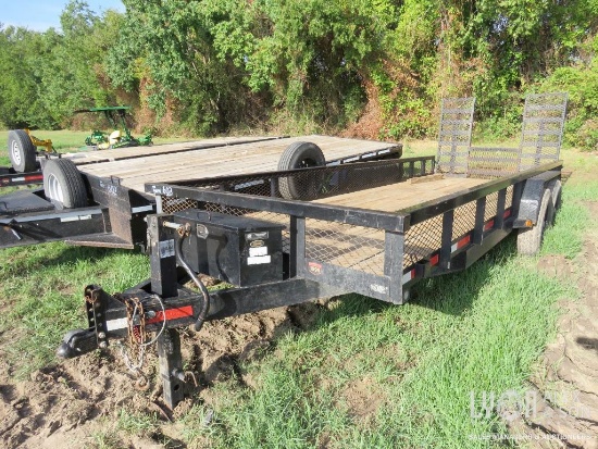 TEXAS MADE 20FT. TAGALONG TRAILER 2020 VN:M070034 equipped with 20ft. X 8ft. Deck, ramps, ball hitch