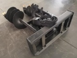 NEW GREATBEAR AUGER SKID STEER ATTACHMENT 9'', 12'', 18'' bits to fit skid steer. Located in: Bainsv