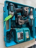 MAKITA BHP451 3/8IN, BATTERY DRIVER DRILL SUPPORT EQUIPMENT SN:charger & tool case. Located in: Bain