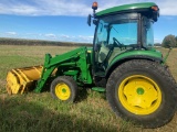 2014 JOHN DEERE 4052R AGRICULTURAL TRACTOR SN:Powered by diesel engine, equipped with cab, heat, hyd