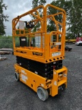 UNUSED PETTITBONE AS1932E SCISSOR LIFT electric powered, equipped with 19ft platform height, 3' slid
