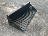 New KIT CONTAINER 76'' SKELETON BUCKET SKID STEER ATTACHMENT to fit skid steer quick coupler. Locate