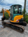 YANMAR VIO55-5B HYDRAULIC EXCAVATOR SN:YMRVIO55P8YY53523 powered by diesel engine, equipped with cab