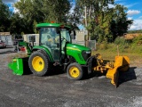 JOHN DEERE 3720 AGRICULTURAL TRACTOR SN:LV37320H522588 powered by diesel engine, equipped with cab,