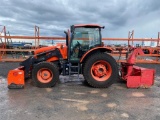 2018 KUBOTA M6-101DTCC-F AGRICULTURAL TRACTOR SN:10189 powered by Kubota diesel engine, equipped cab