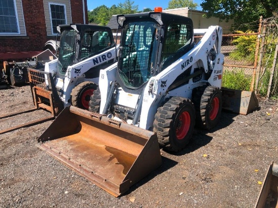 2018 BOBCAT S650 SKID STEER SN:ALJ824098 powered by Bobcat diesel engine, equipped with EROPS, air,