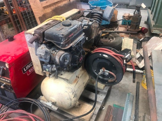 INGERSOLL RAND 2475 AIR COMPRESSOR SUPPORT EQUIPMENT powered by Kawasaki gas engine.