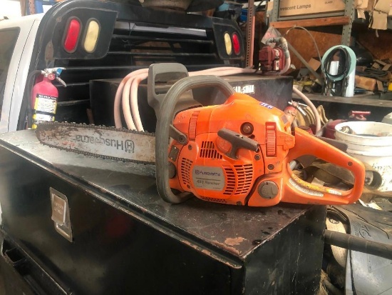 HUSQVARNA 450 CHAINSAW SUPPORT EQUIPMENT powered by gas engine.