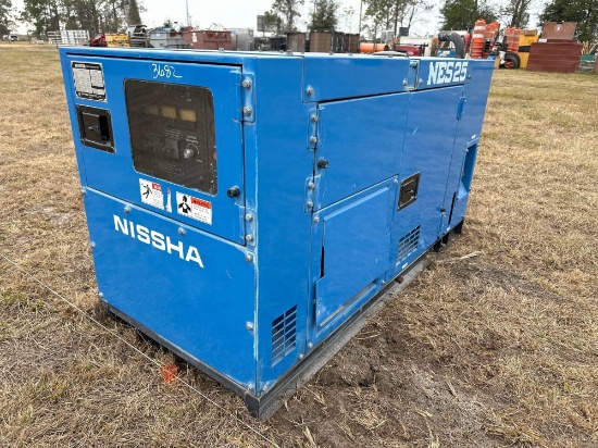 2001 NISSHA NES25 GENERATOR powered by Isuzu 4LE1 diesel engine, 31.5hp, equipped with 25 KW Standby